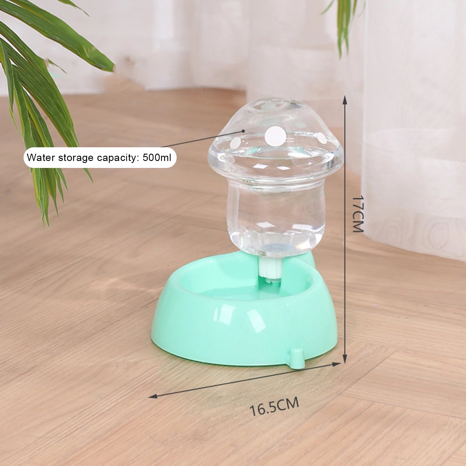 1 Set Cat Water Feeder Auto Replenishment Large Capacity Mushroom Shape Pet Dog Cat Water Food Container Pet Supplies