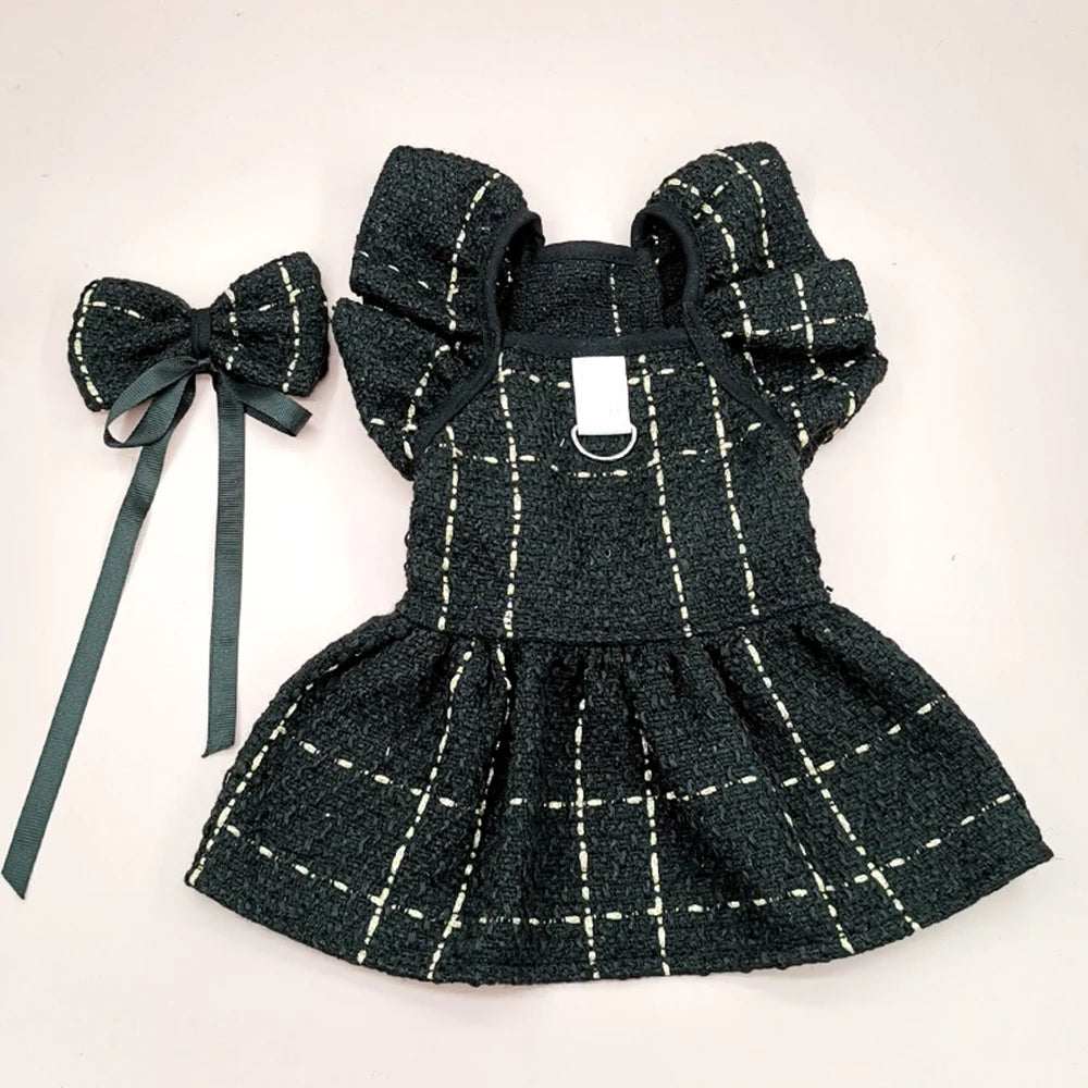 Cute Pet Skirt Princess Style Sweet Pet Clothes Puppy Princess Dog Cat Dress Pet Bow Kittens Skirt Pet Supplies Comfortable